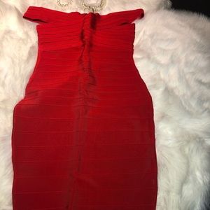 Red Bandage Bodycon Dress (NIB)